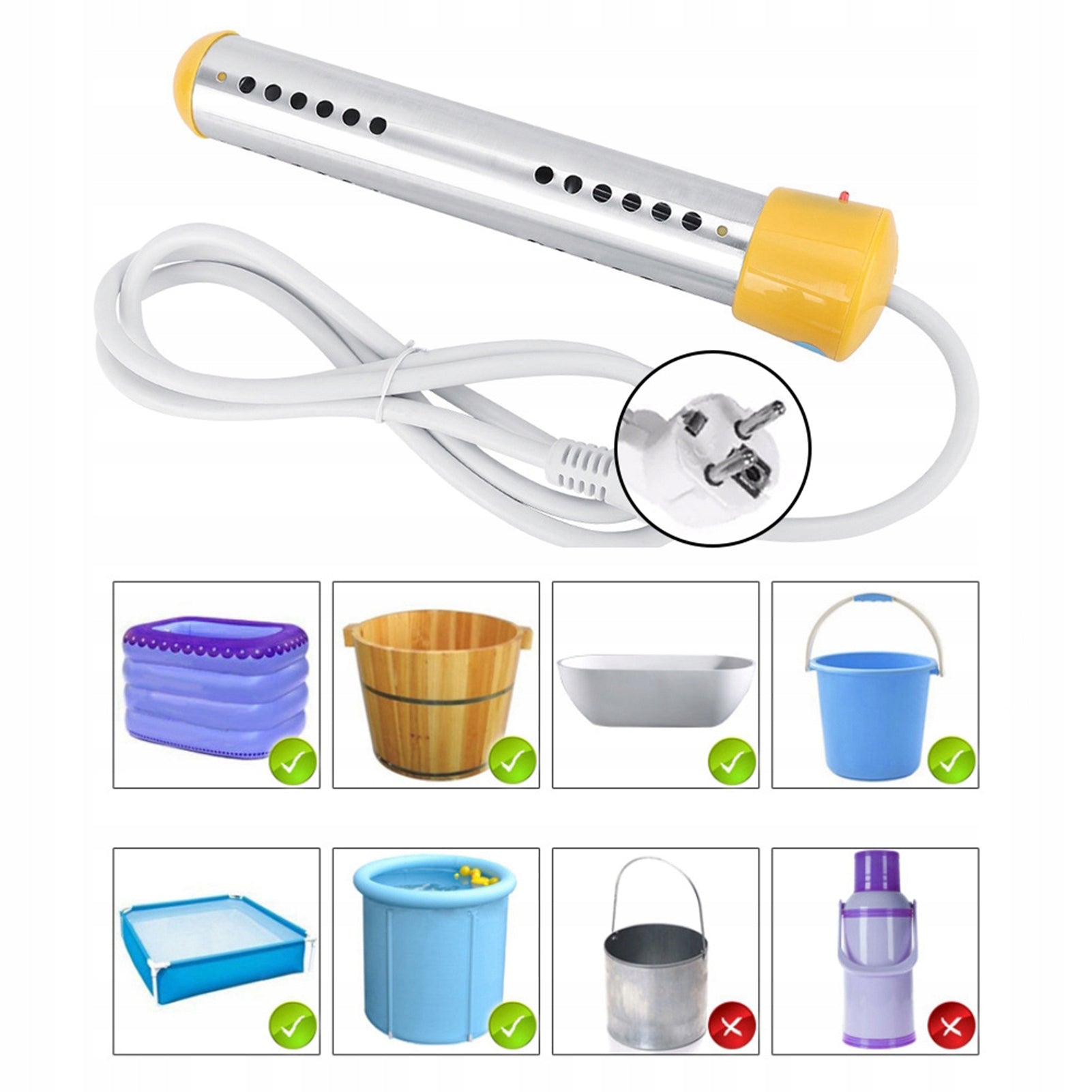 Bathtub Pool Heater Water Heater 2500W Manufacturer code IJUY201