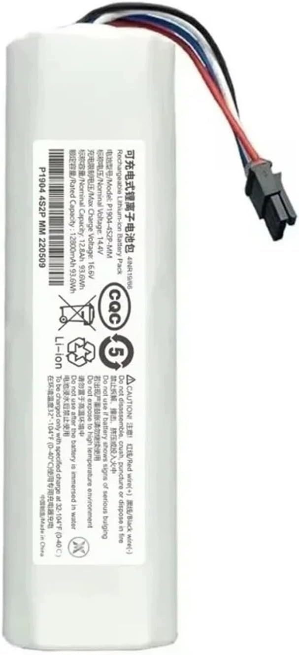 Battery For Xiaomi Roborock 14,4V 4800 mAh 4-Pin Robot Manufacturer no brand