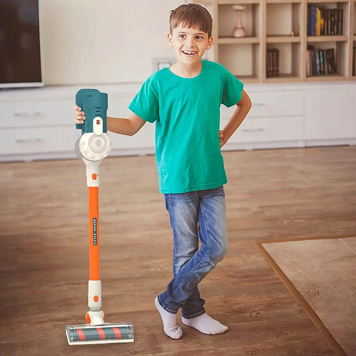 Battery Operated Children's VACUUM CLEANER VERTICAL SUCTION FUNCTION Packaging status original