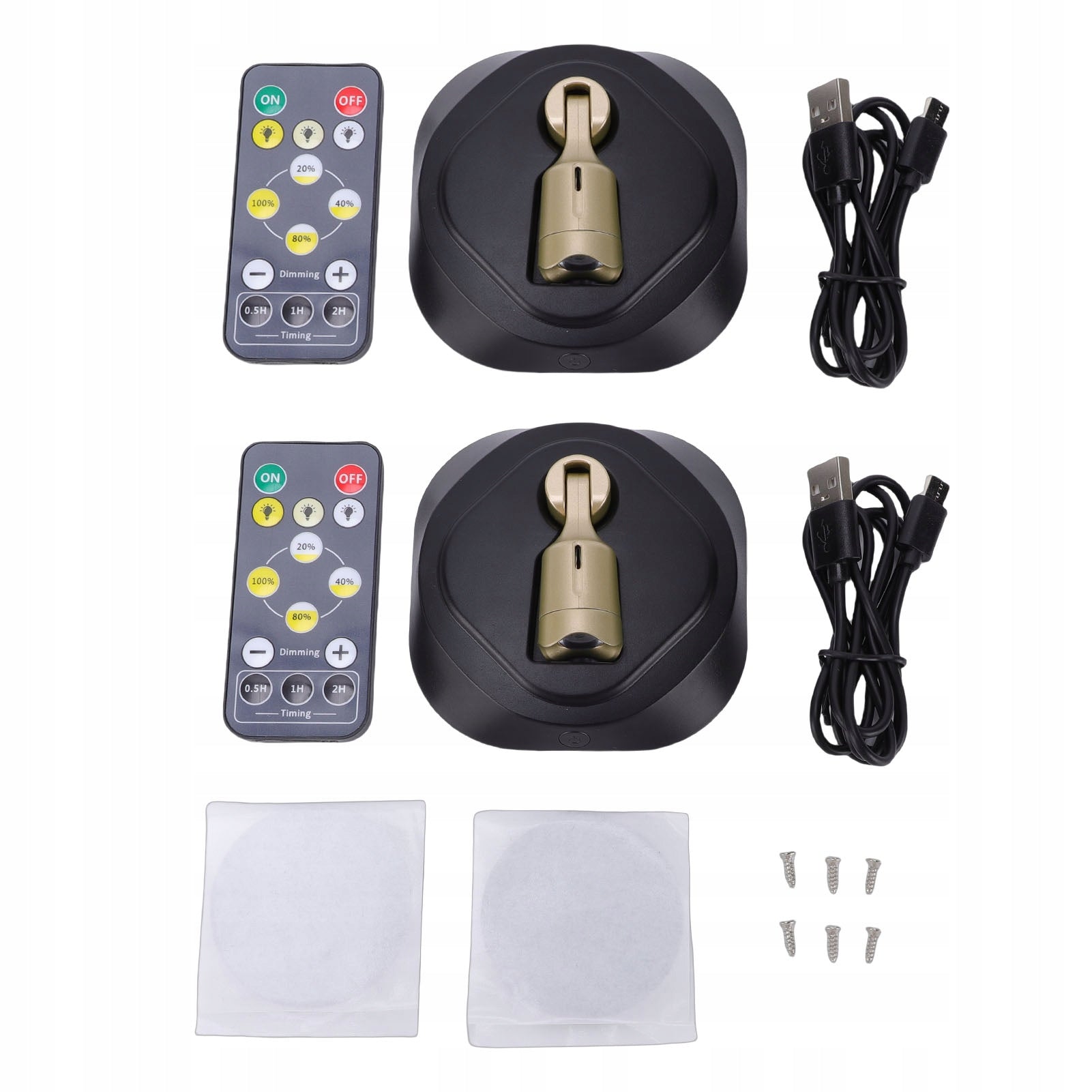 Battery Operated LED Headlights With RGB Remote Control 3000K 4000K MW Color multicolor