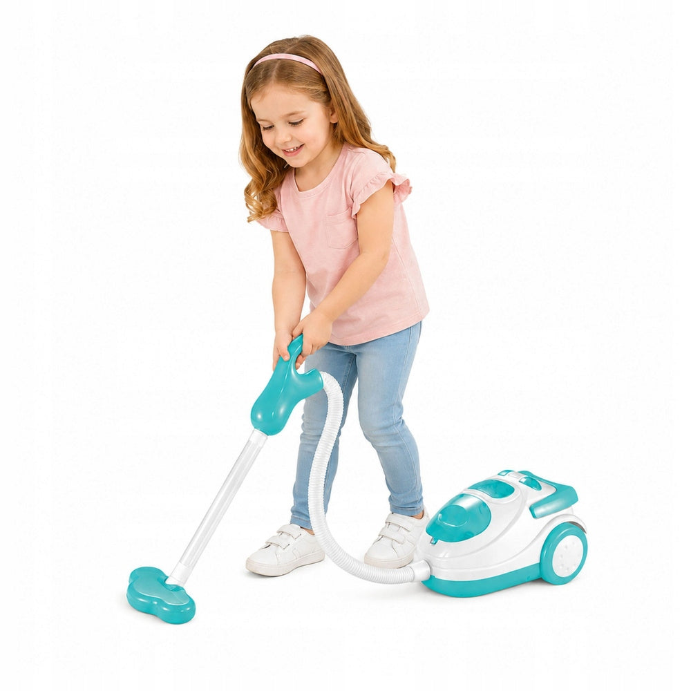 Battery Operated Vacuum Cleaner Blue Styrofoam Balls Sound Fun For Kids Brand LEAN Toys