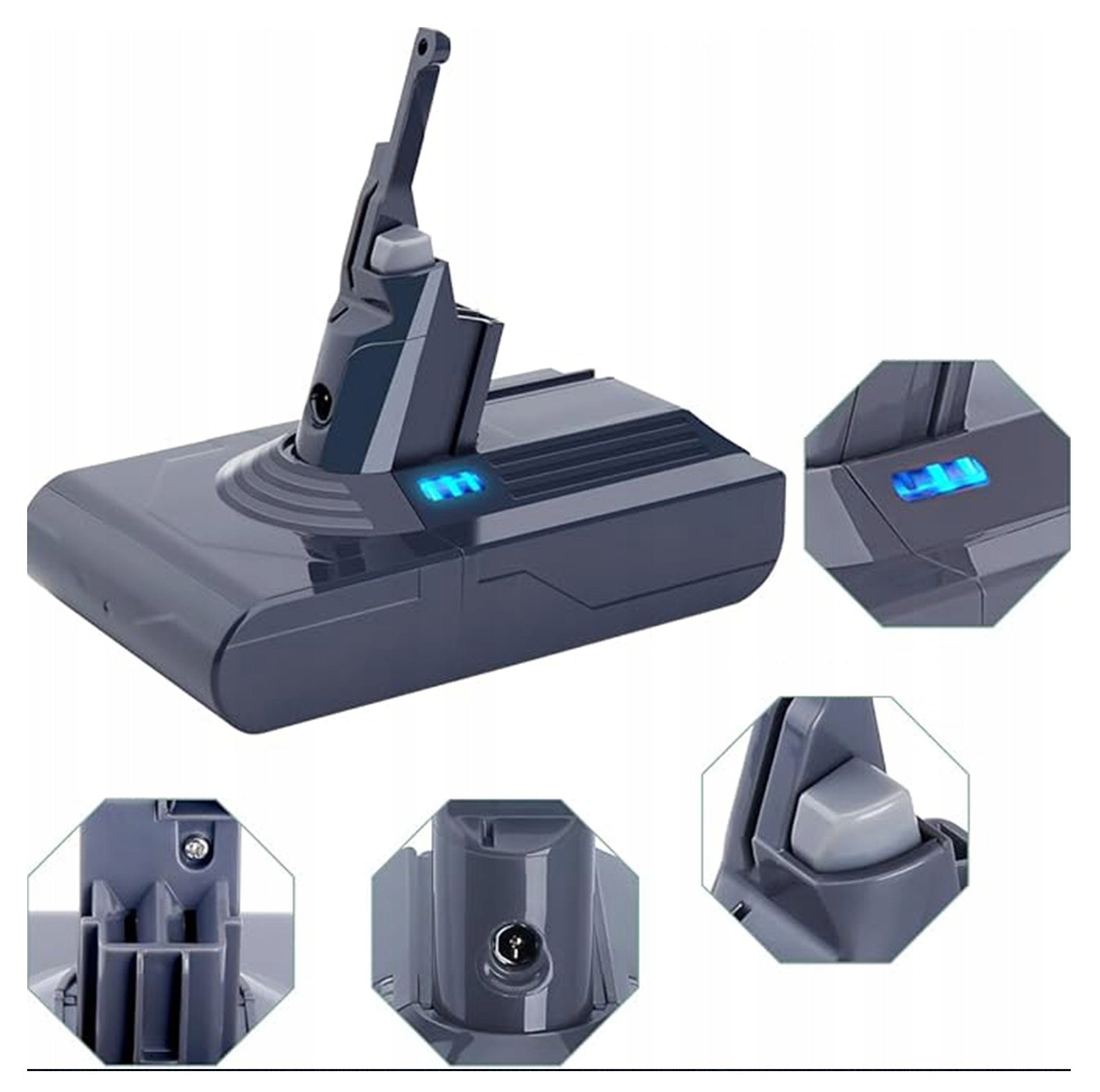 Battery Power adapter for Dyson vacuum cleaner V8 SV10 21.6V 6000mAh Tradebit