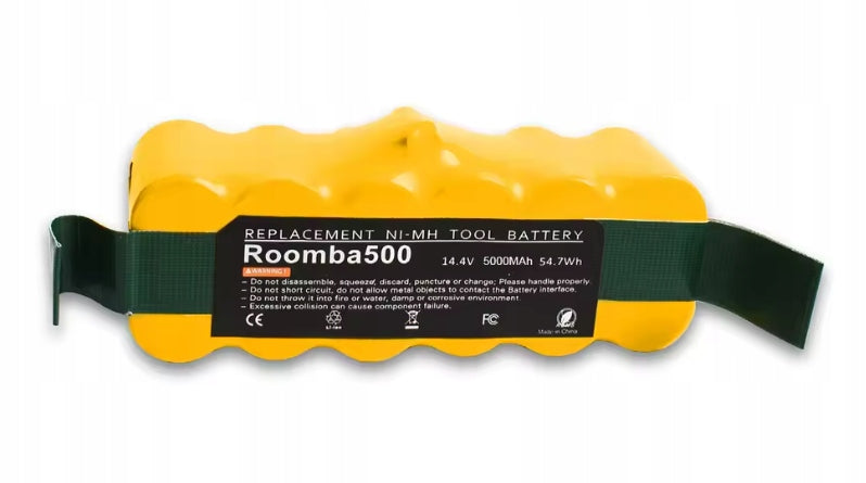 Battery Rechargeable 14,4V 5000mAh for iRobot Roomba Series 500 600 700 800 900