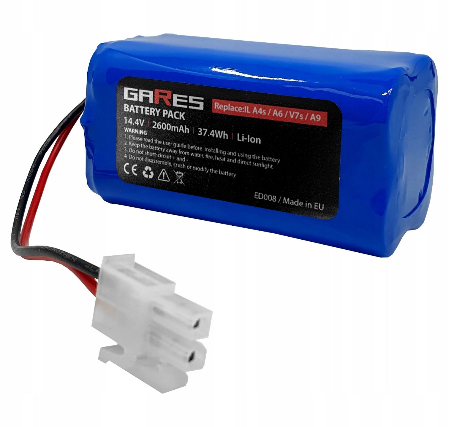 Battery Rechargeable Battery for ILIFE A4s A6 V7s A8 A9s V7 V7s Pro 14,4V 2,6Ah Batteries included yes