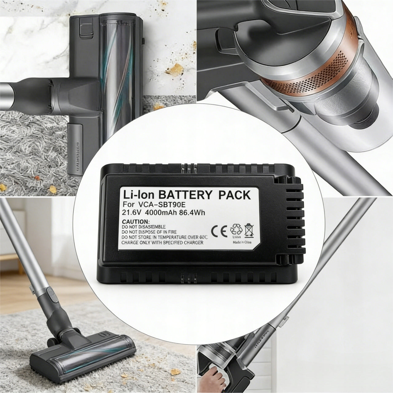 Battery VCA-SBTA60 for Samsung Jet 60 / Jet 65 / Jet 75E Manufacturer code AL010AGD