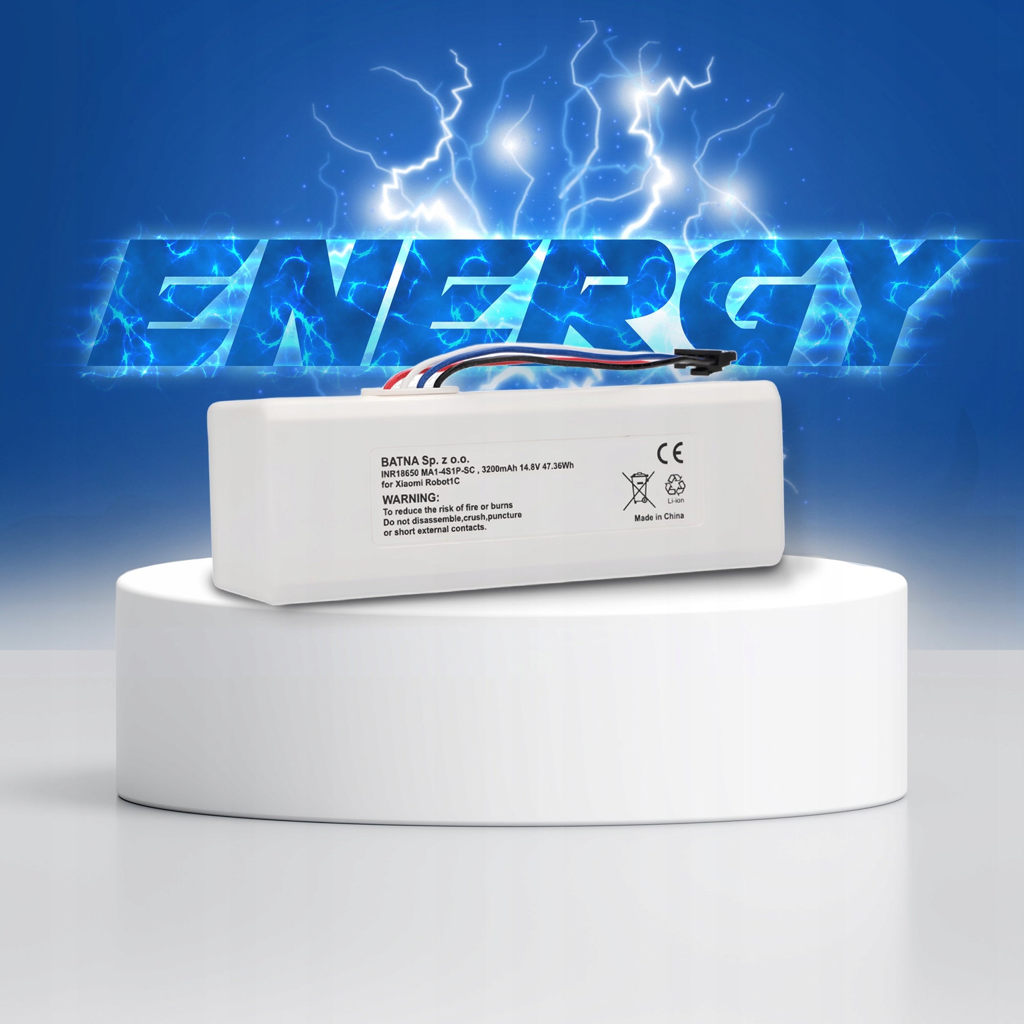 Battery battery Xiaomi Robot 1C - P1904-4S1P-MM 3200mAh 47.36 STYTJ01ZHM EAN (GTIN) 5906168635182
