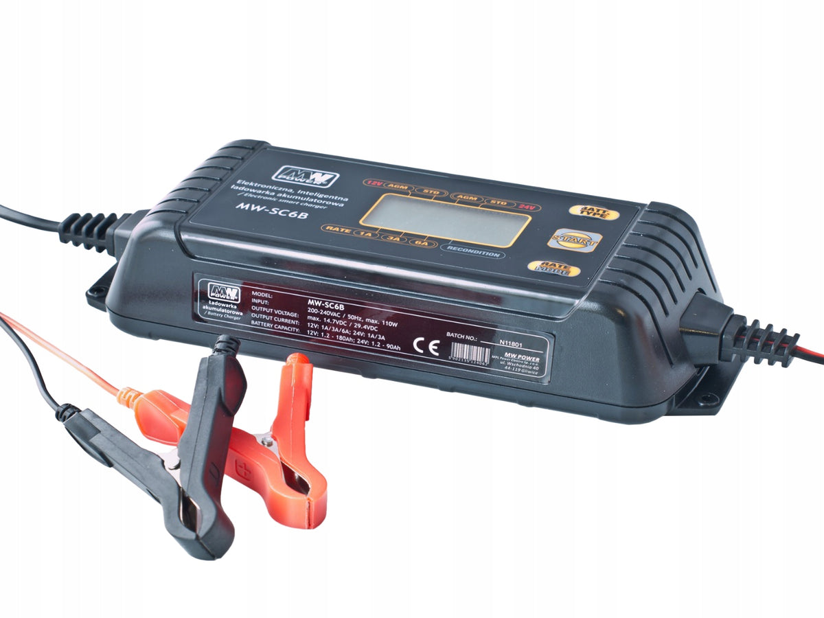 Battery charger MW Power lead-acid gel AGM MW-SC6B Manufacturer's catalog number MW-SC6B