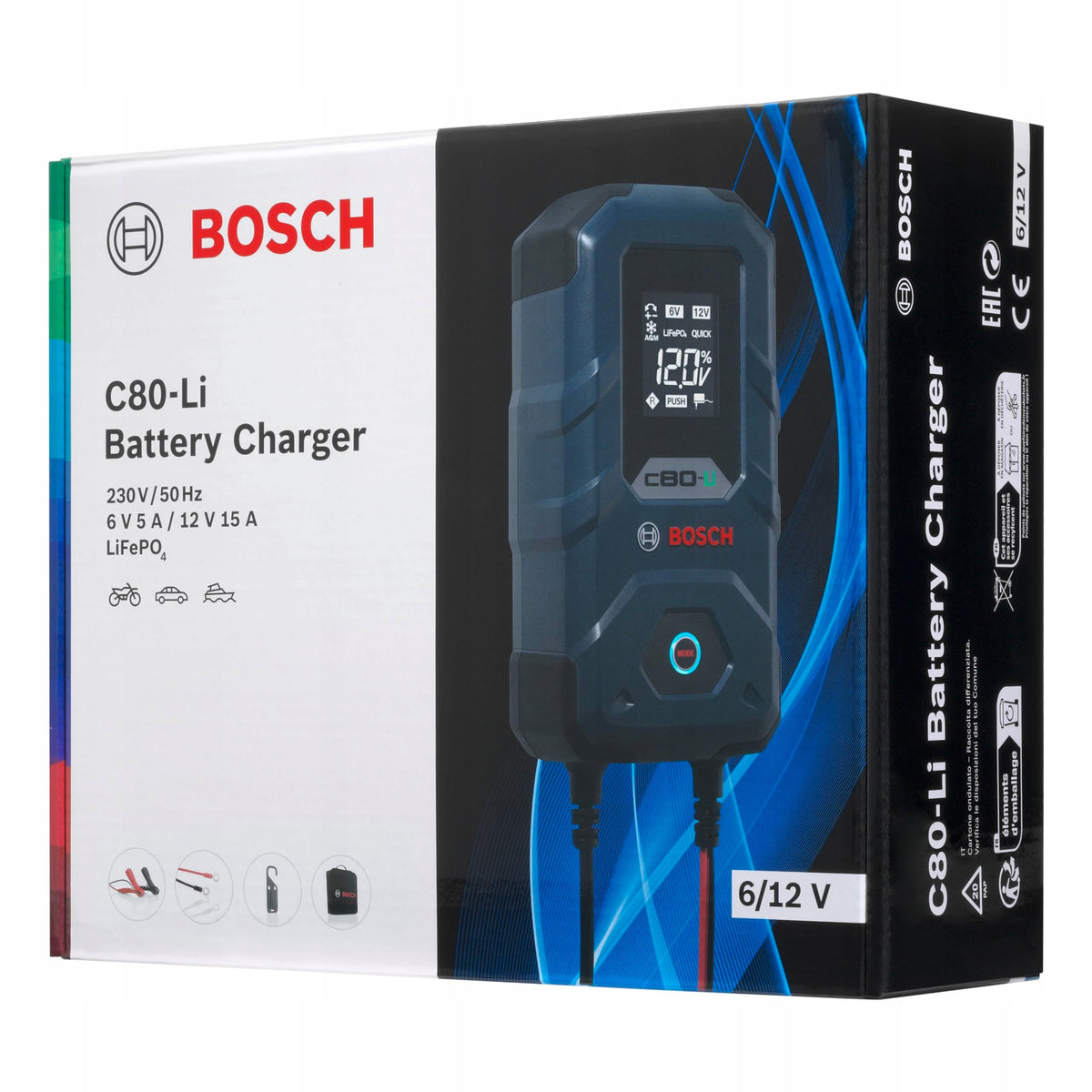 Battery charger rectifier Bosch C80-Li 6/12V 15 A