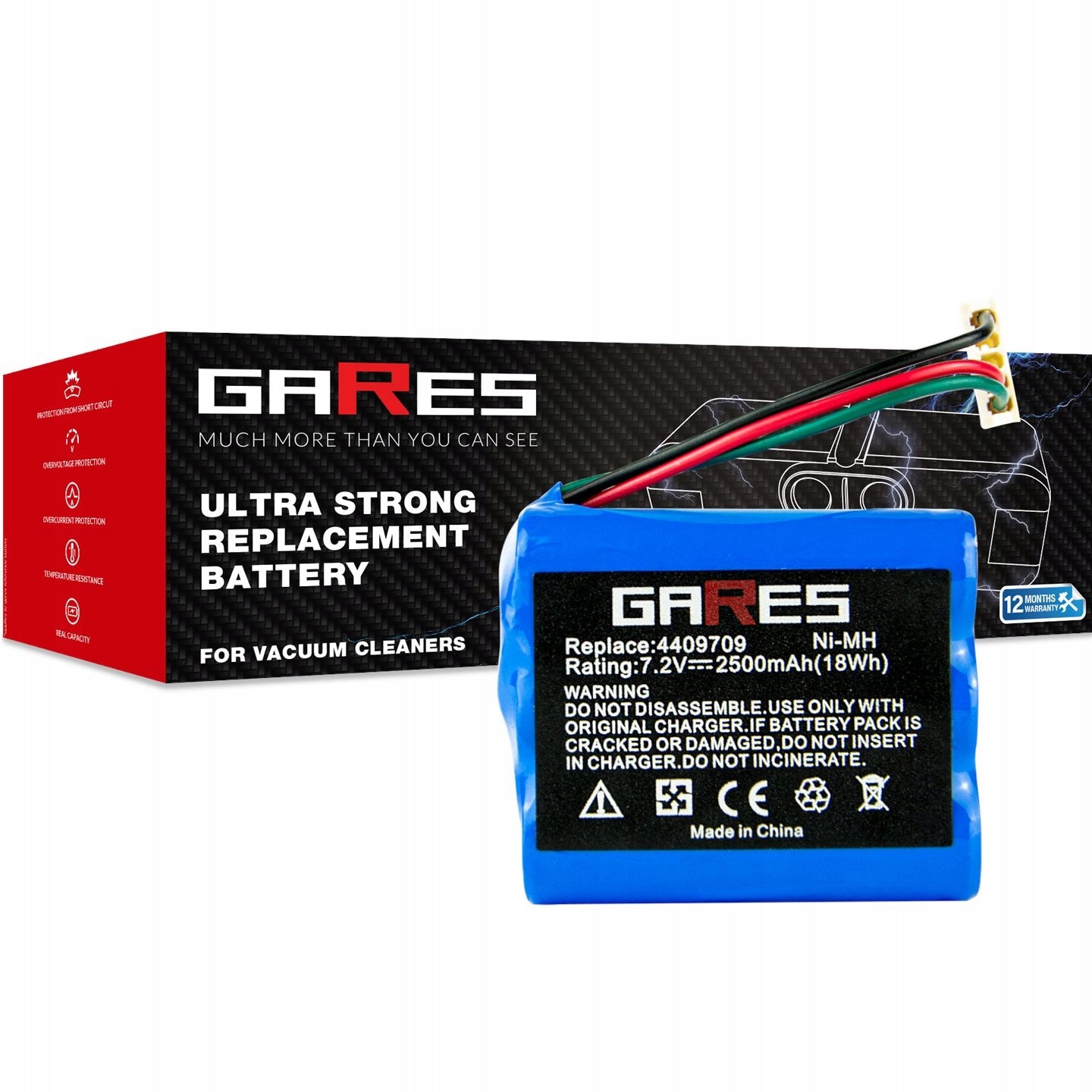 Battery for Irobot Braava 390T 2.5Ah