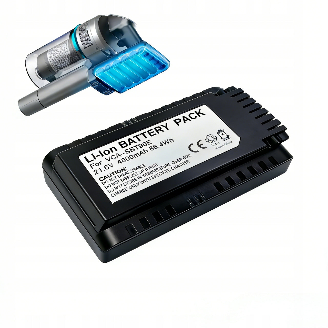 Battery for Jet 70 75 21.6V 4000 mAh VS9000-VCA-SBT90