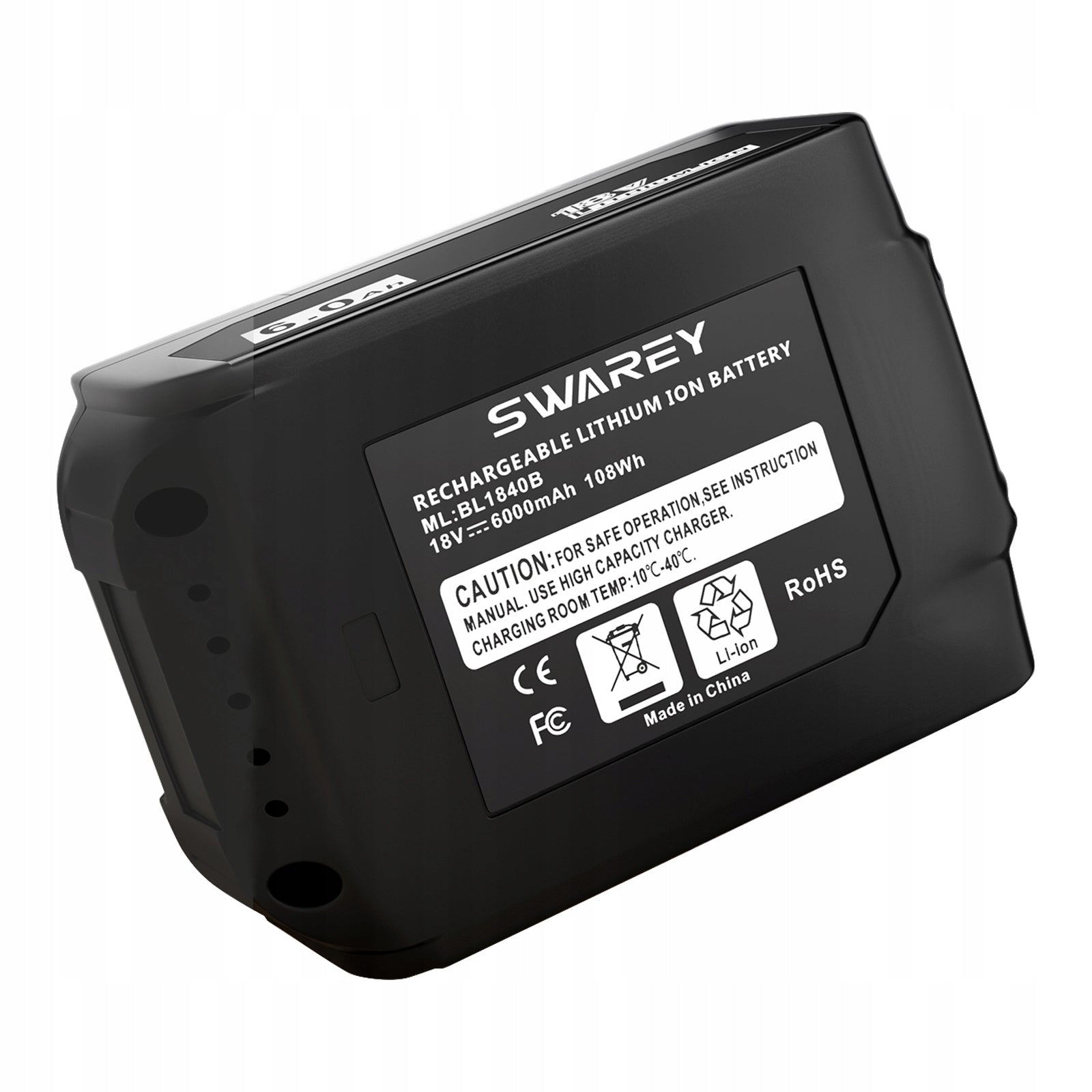 Battery for Makita 18V 6Ah replacement BL1840 L1850 BL1850B B1860 BL1860B Manufacturer Swarey