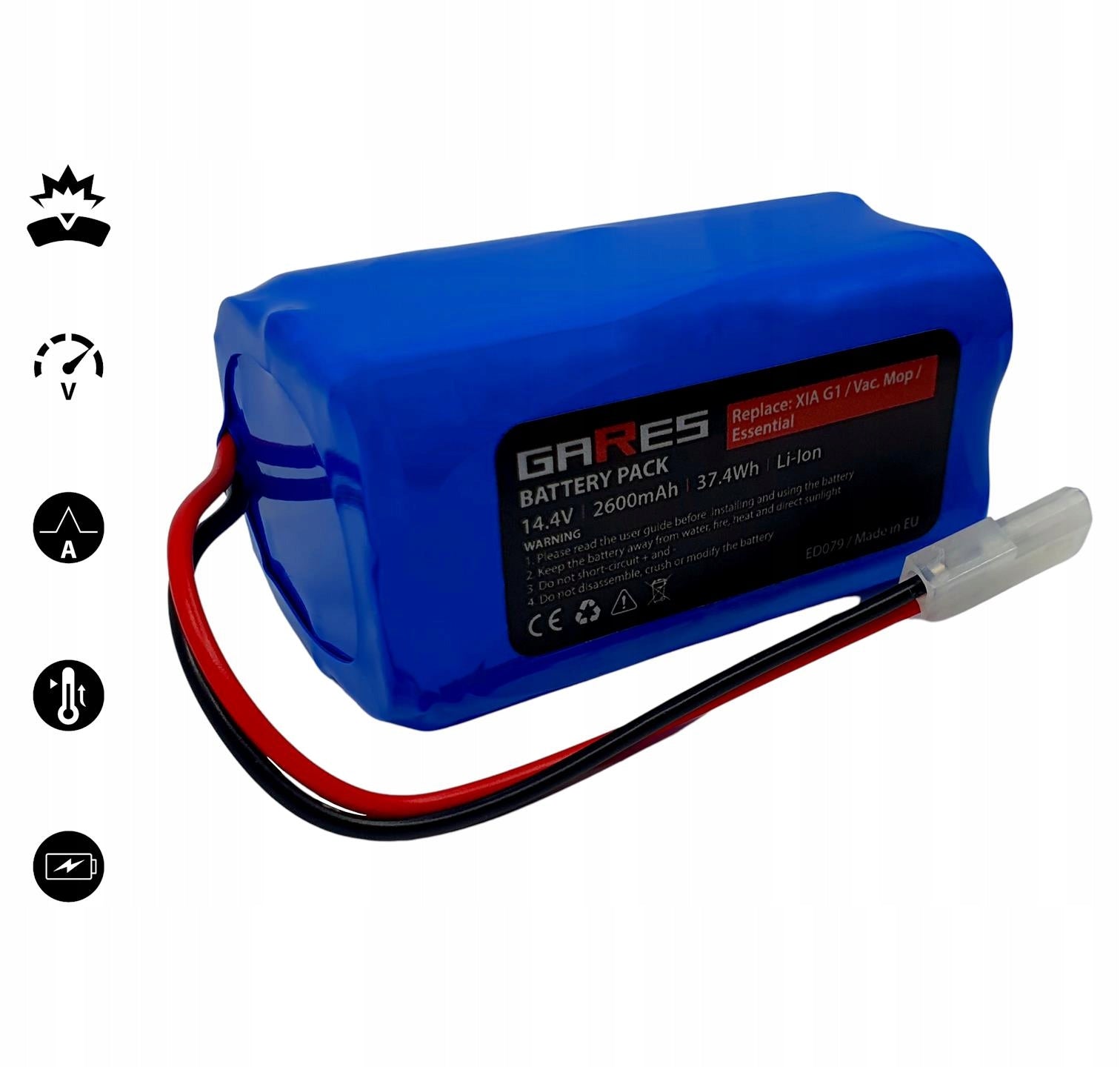 Battery for Mi Robot Vacuum-Mop Essential G1 (2.6Ah) Batteries included yes