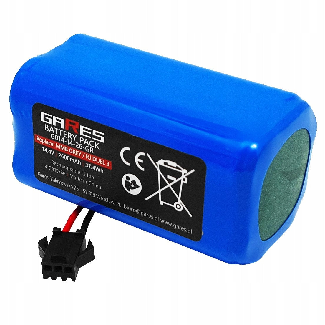 Battery for Proscenic 850T 850P CMICR18650F8M7-4S1P 14,4V 2,6Ah Packaging status original