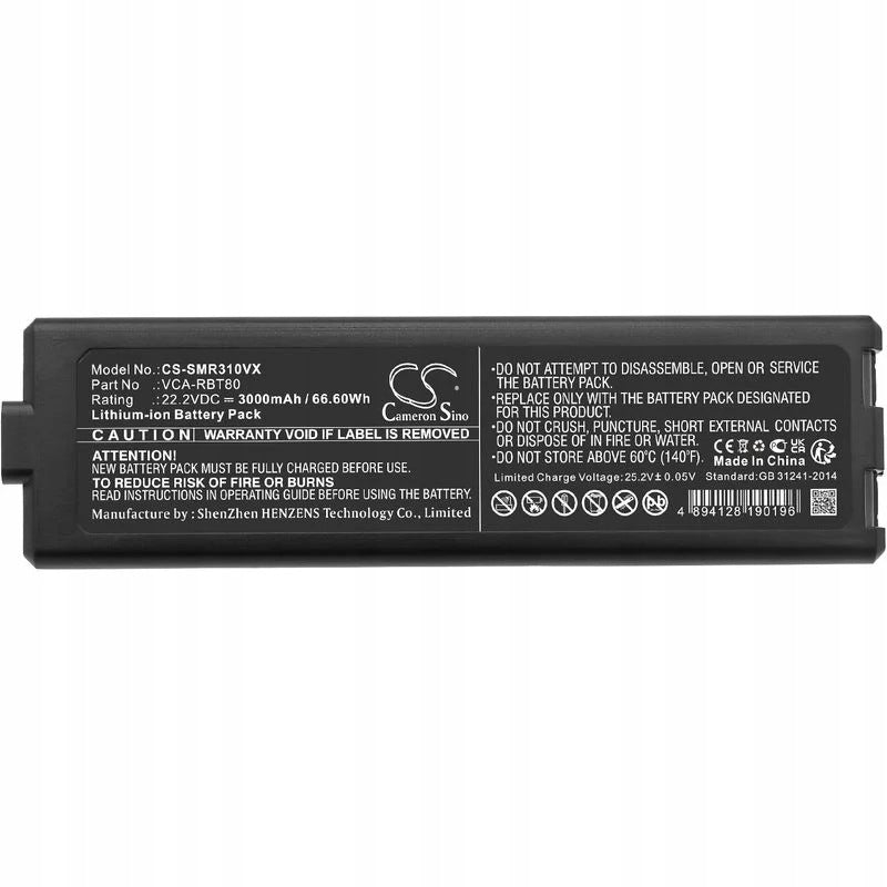 Battery for Samsung Jet Bot VR30T80313W, 3000mAh, Li-Ion Manufacturer Cameron Sino