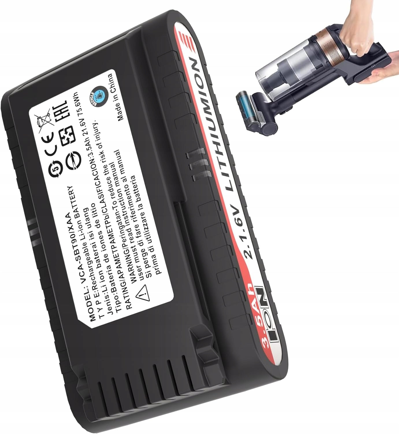 Battery for Samsung VS9000 - VCA-SBT90 (Jet 75 / 90) - 21.9V Packaging status original