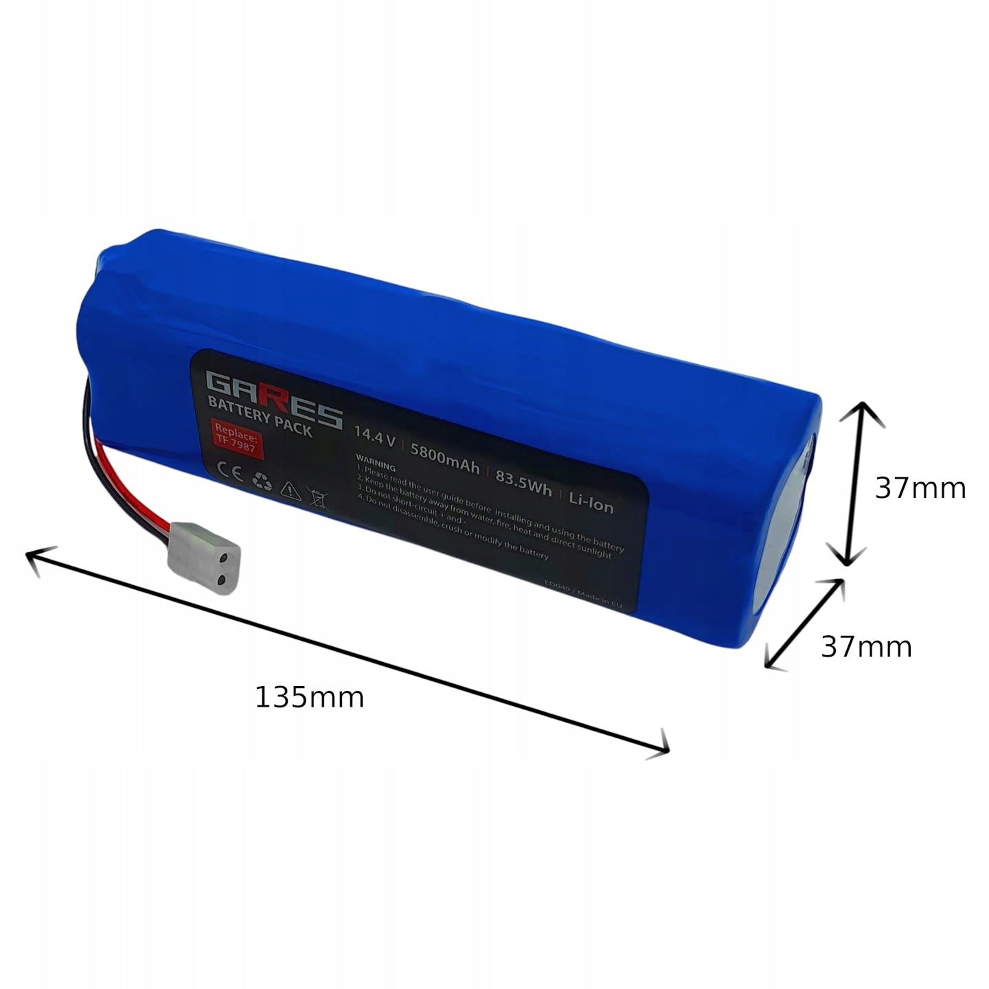 Battery for Tefal Serie 95 RG7987 RG7975WH 14,4V 5,8Ah Batteries included yes