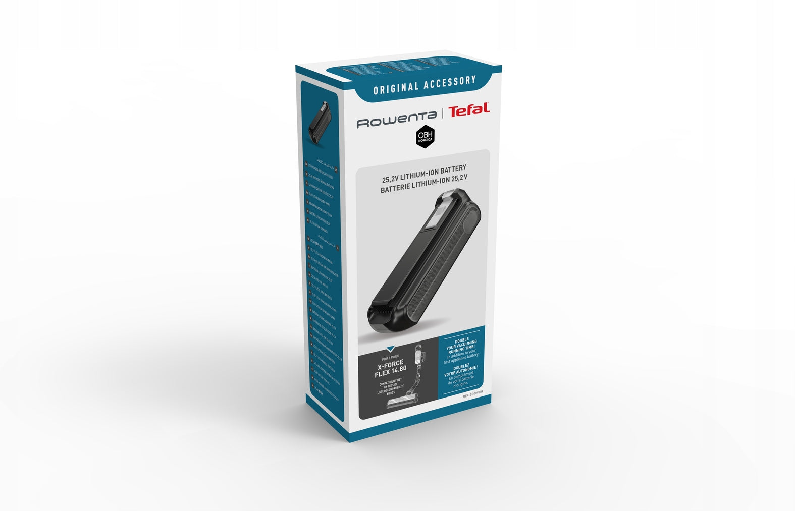 Battery for Tefal X-force Flex 14.80, 16.60, 25.2V ZR009709 Packaging status original