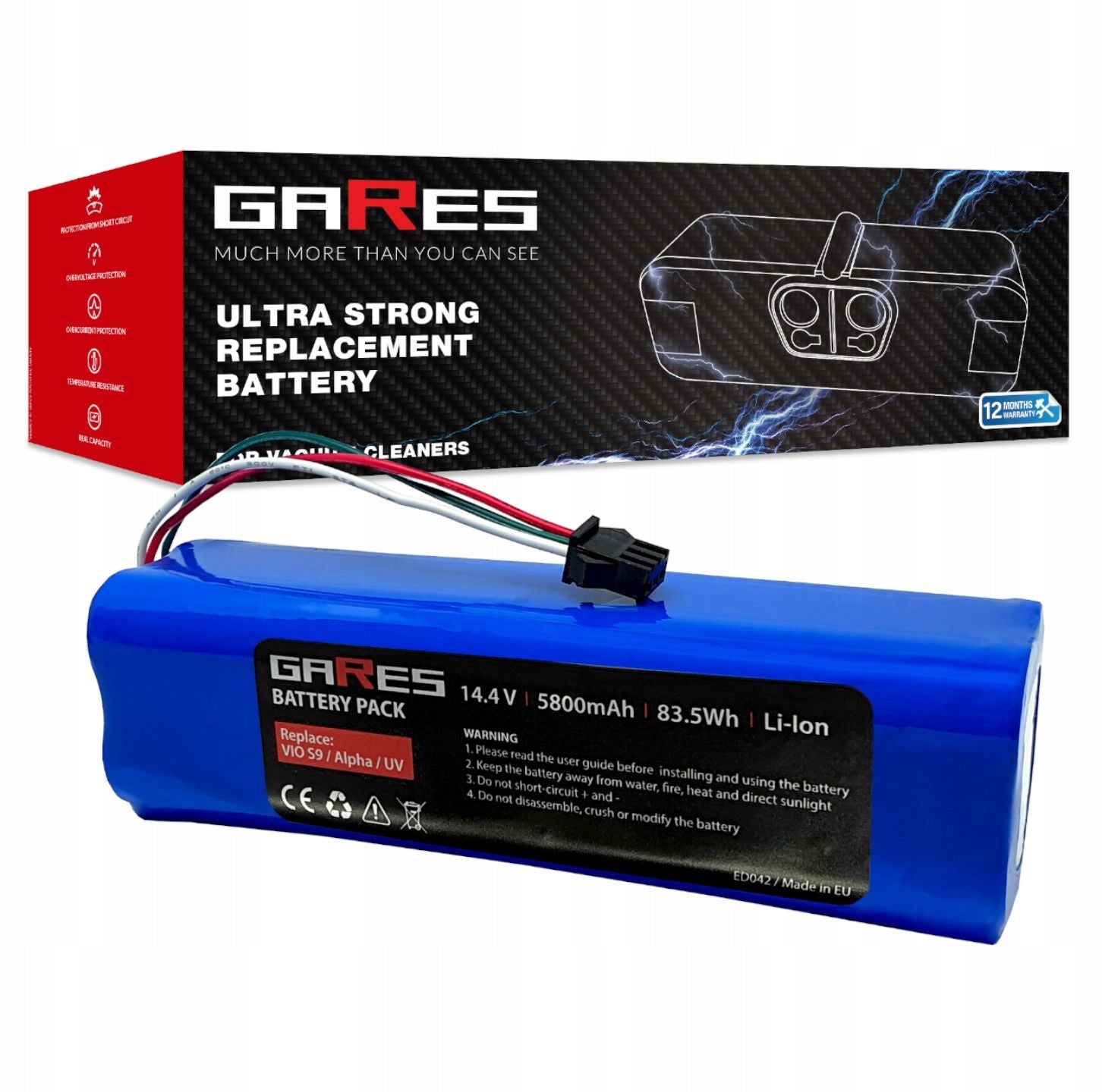 Battery for Viomi S9, Alpha, UV 14,4V 5,8Ah