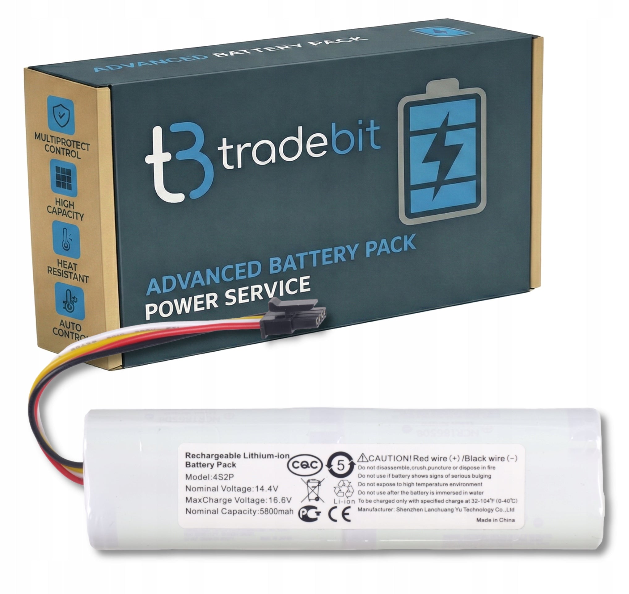 Battery for Xiaomi Dreame D9 PRO F9 L10 14,4V 5,8Ah Li-Ion