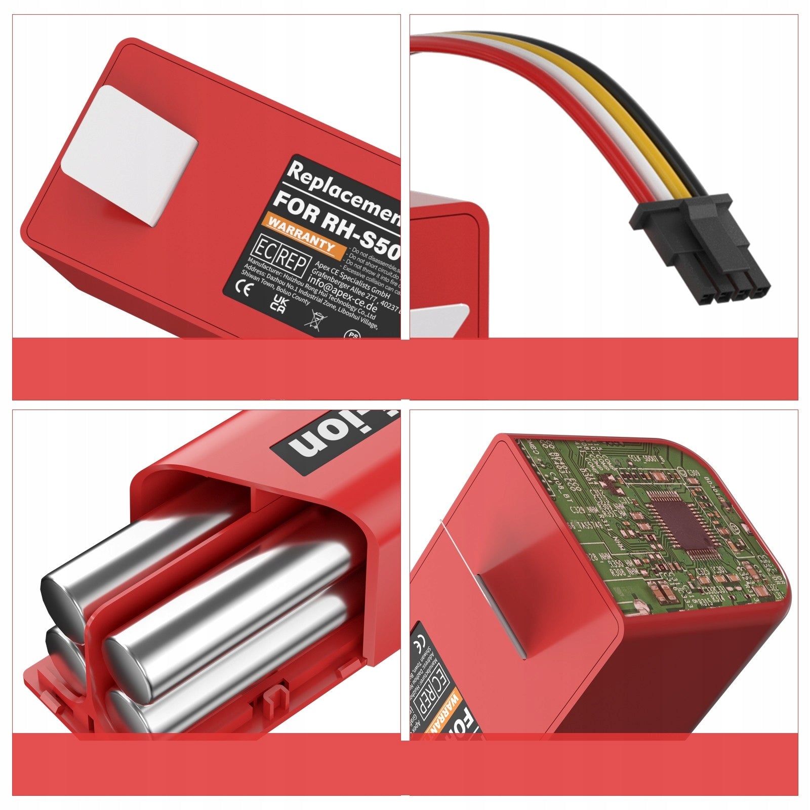 Battery for Xiaomi Roborock 6800mAh 14,4V S5 S6 S7 S8 S50 S55 T6 S60 S6 Max Manufacturer no brand