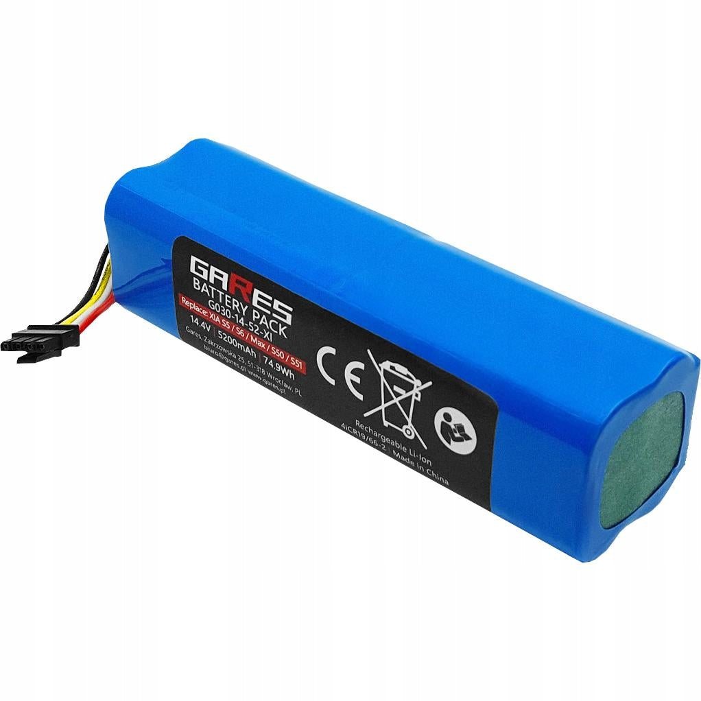 Battery for Xiaomi Roborock S5 S5max S6 Q5 Q7 S7 max E4 E5 5,2Ah Manufacturer Gares