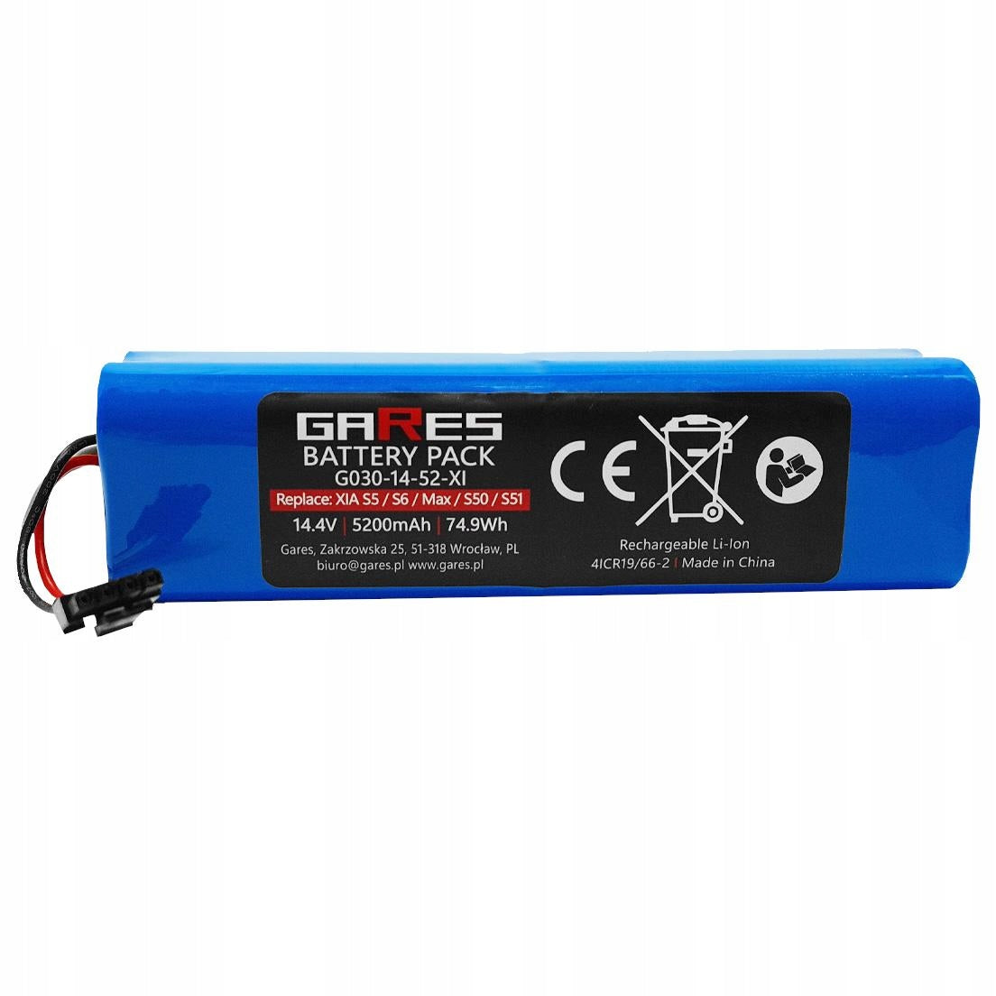 Battery for Xiaomi Roborock S5 S5max S6 Q5 Q7 S7 max E4 E5 5,2Ah Packaging status original