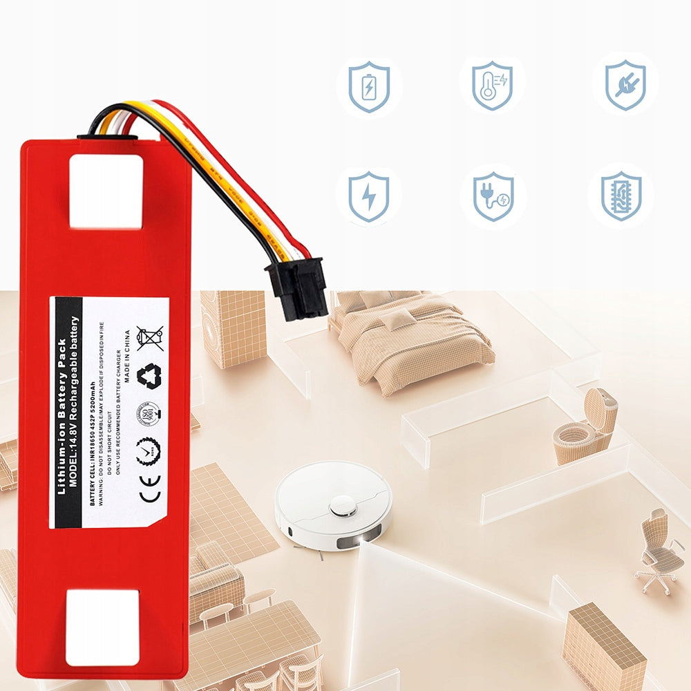 Battery for Xiaomi Roborock S50 S51 S55 5200mAh Manufacturer no brand