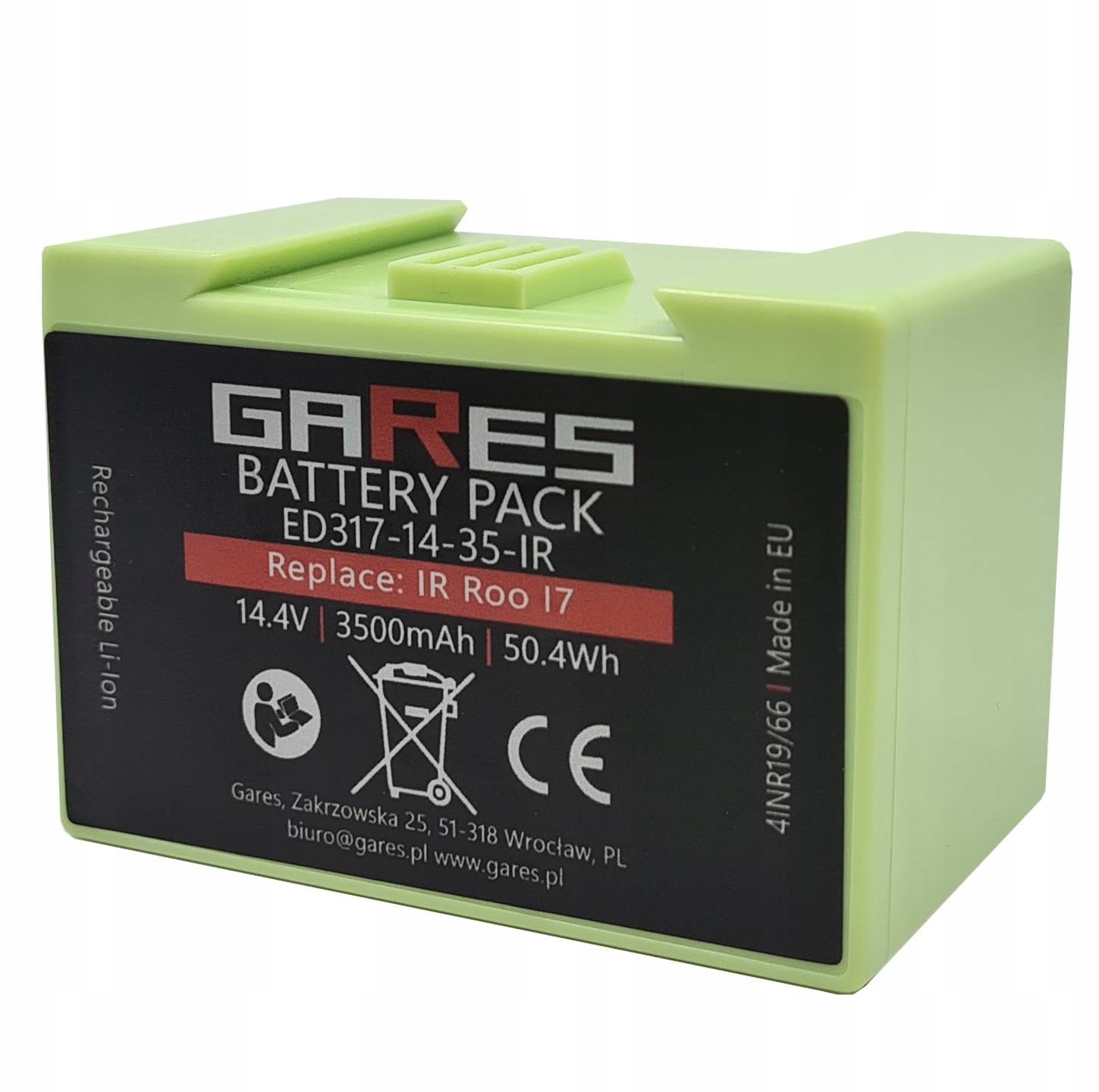 Battery for iRobot Roomba i7 i7+ i3 i3+ i4 i4+ 4624864 3.5 Ah