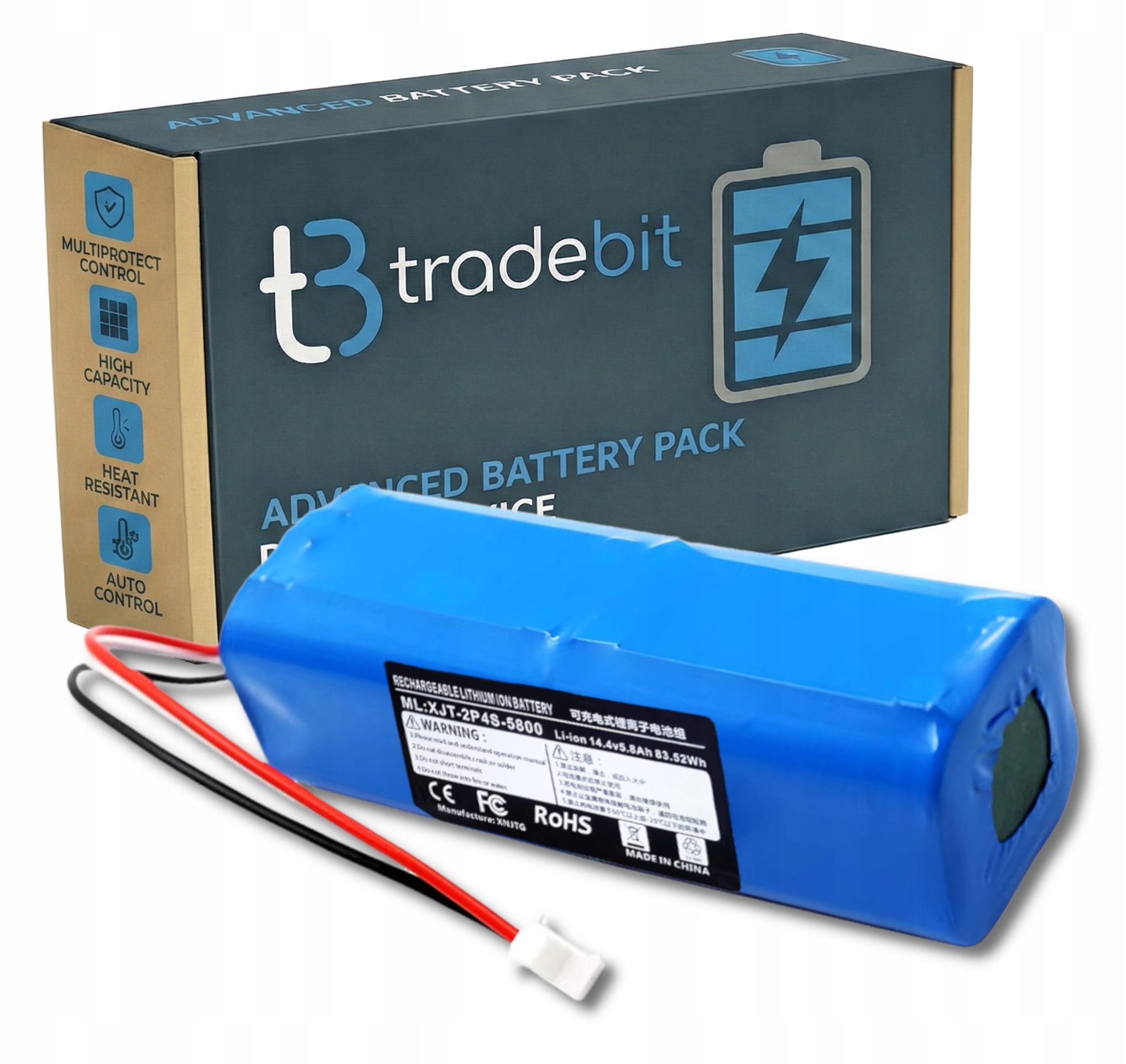 Battery for vacuum cleaner Proscenic M7 Pro/M8 Pro 14.4V 5800mAh
