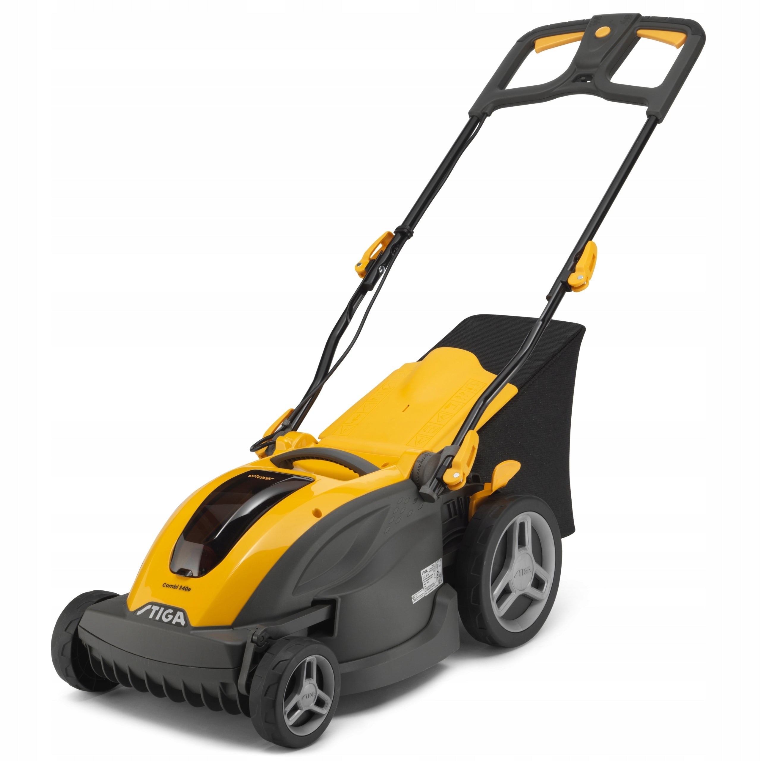 Battery mower with Basket 40L STIGA Combi 340e 38 cm 860W Set of 4 Ah Manufacturer code 294386068/ST1