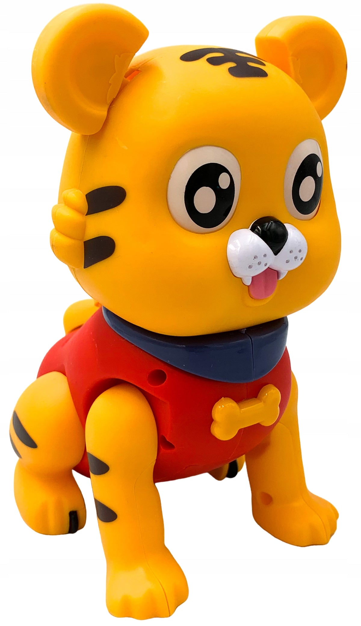 Battery-operated tiger with sound walks playing melodies