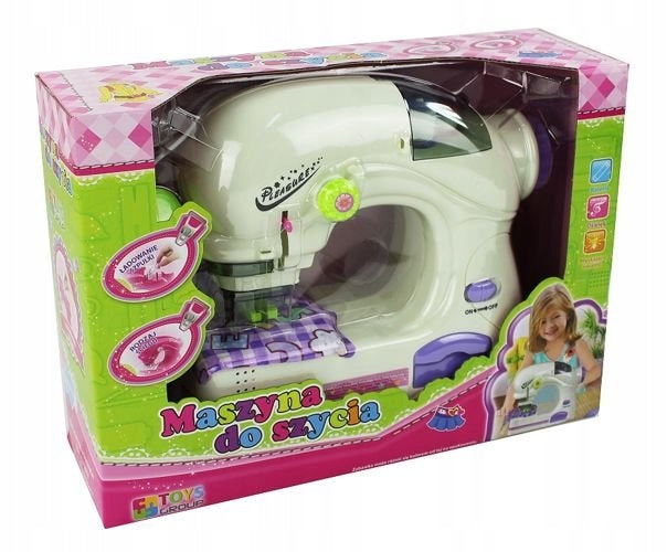 Battery-powered sewing machine for children Color white