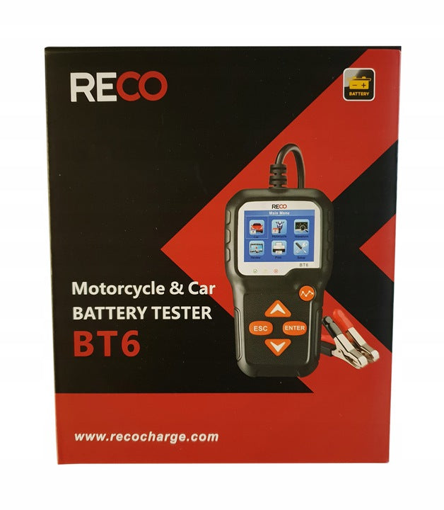 Battery tester RECO BT6 analyzer 6V 12V