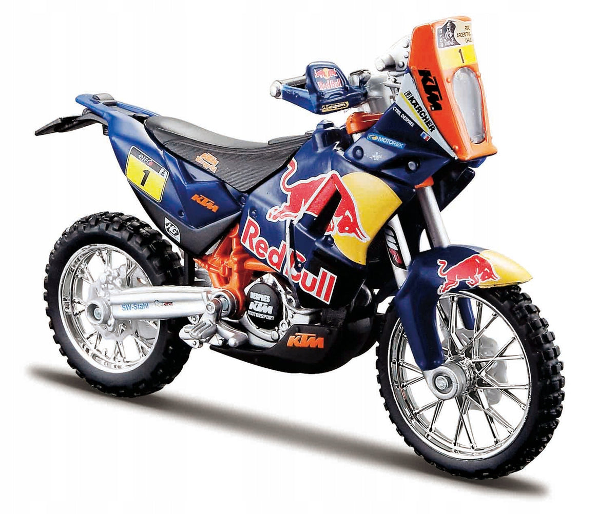 Bburago - Motocykl Red Bull KTM Factory Racing, KTM 450 Rally - Dakar, 1:18