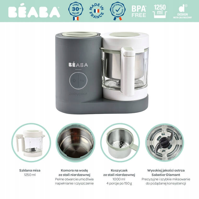Beaba Babycook Neo Multifunctional Mixes and Cooks on Steam Manufacturer code 916710