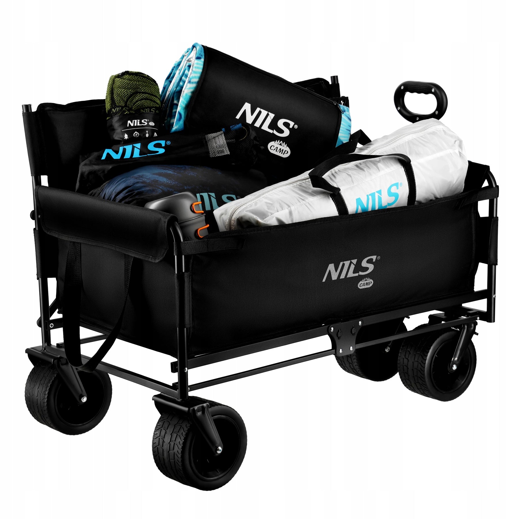 Beach Cart NILS CAMP 140L With Seat Function Steel Up to 120 kg Manufacturer code 5908044763842