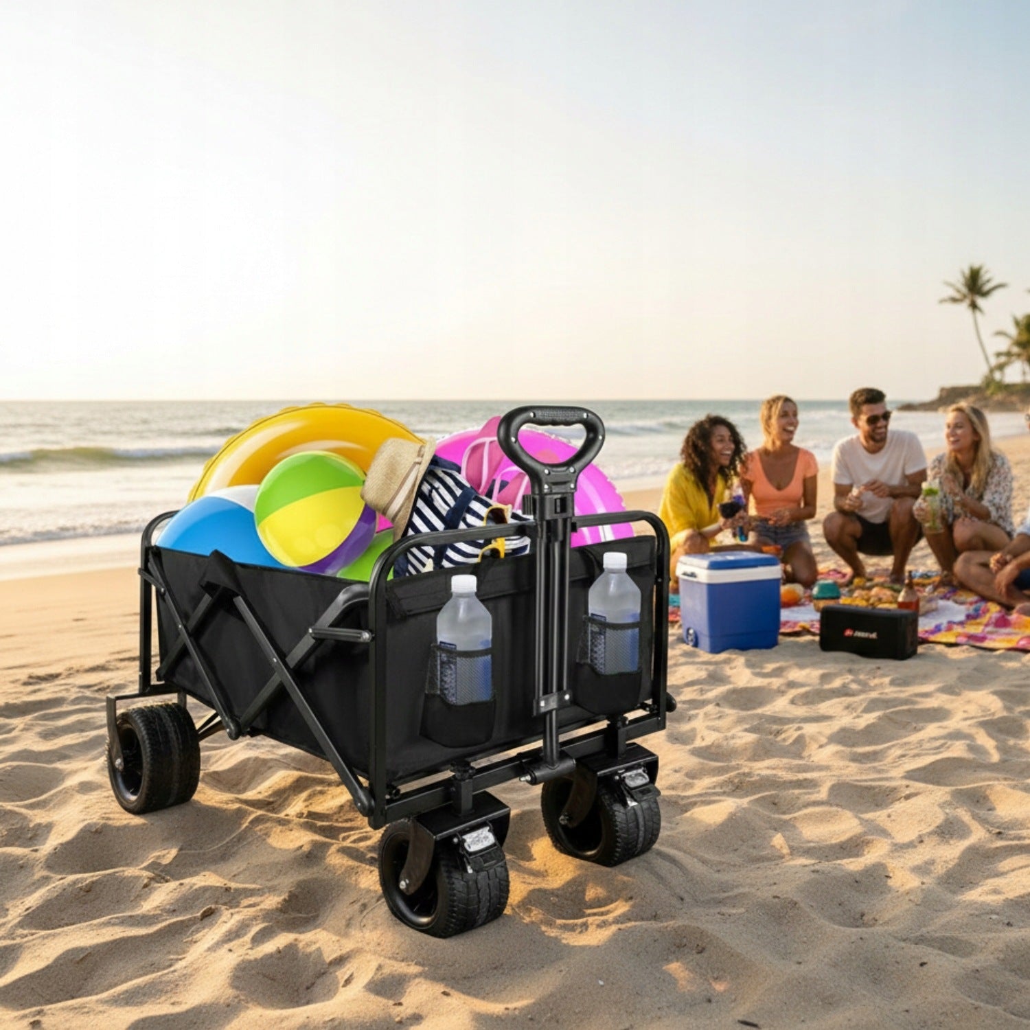 Beach Hiking Trolley WIDE WHEELS Transport Garden Folding Manufacturer code WOZ-SKL-PLAZ-120