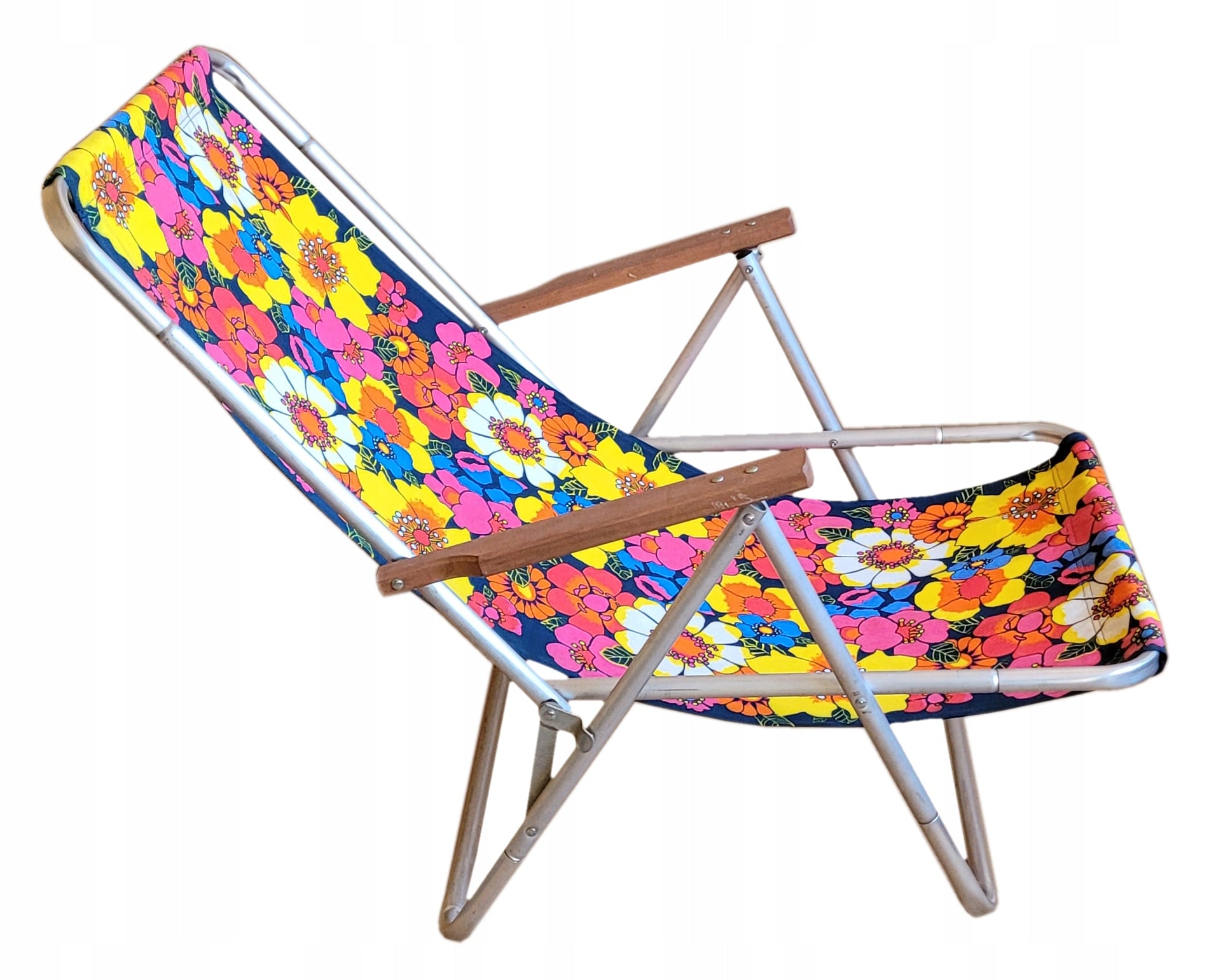 Beach Lounger Folding For Bag Lightweight Hiking Up To 150kg Aluminum Strong Model Lekki leżak plażowy składany do torby