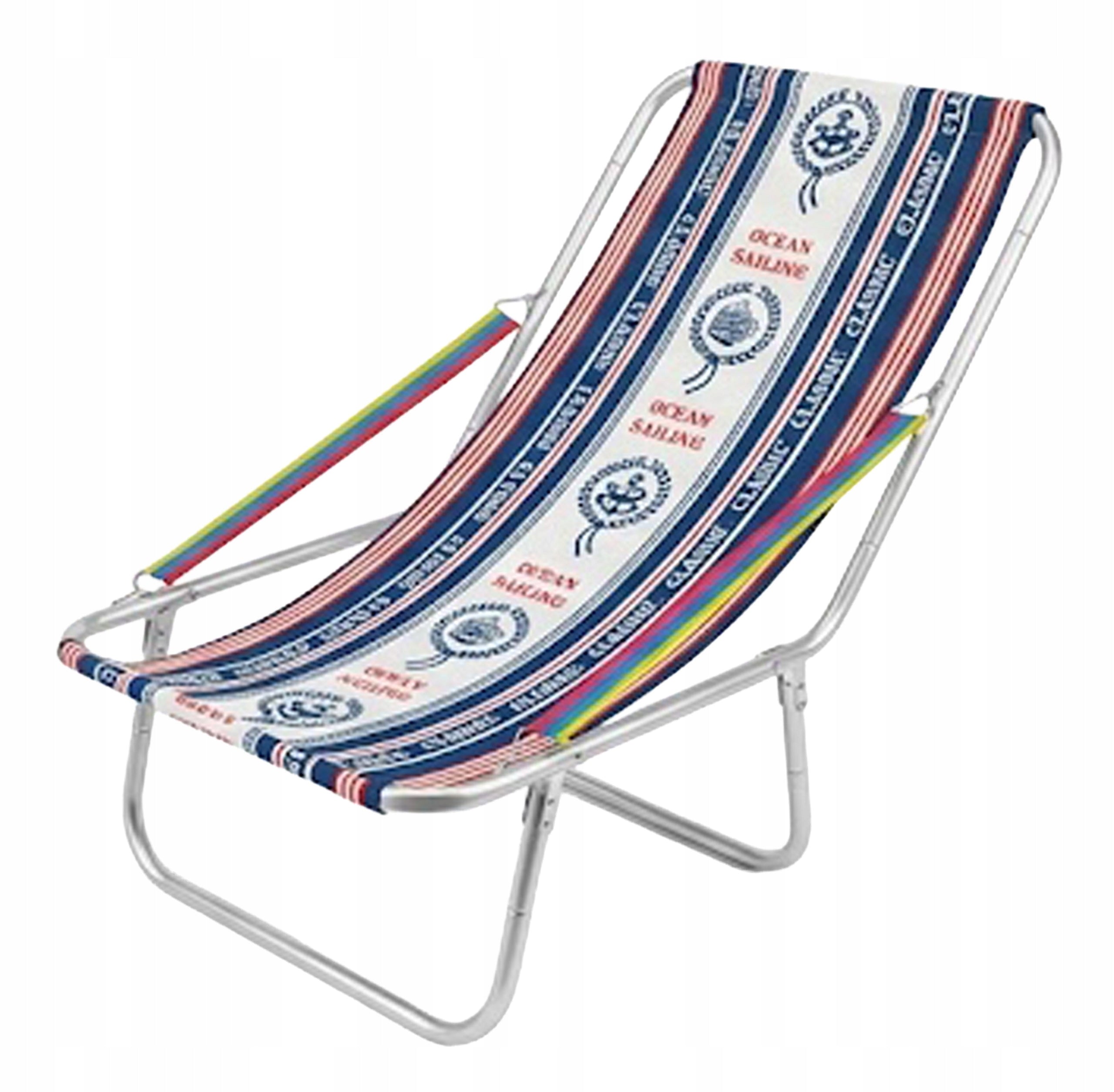 Beach Lounger Folding For Bag Lightweight Tourist Up to 150kg Aluminum Strong Color multicolor