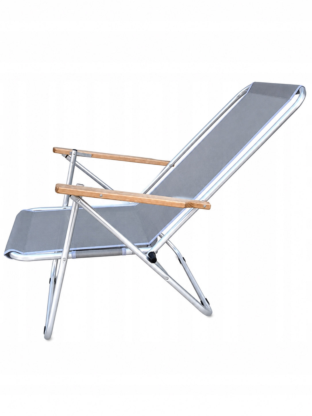 Beach Lounger Garden Aluminum Two Position Folding Sturdy Brand Piknik