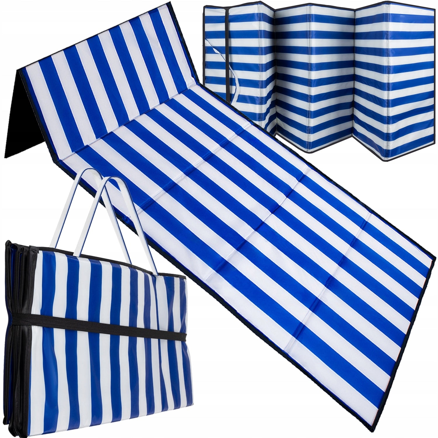 Beach Mat Folding for Stone Beaches Thick Large Beach Lounger 190cm