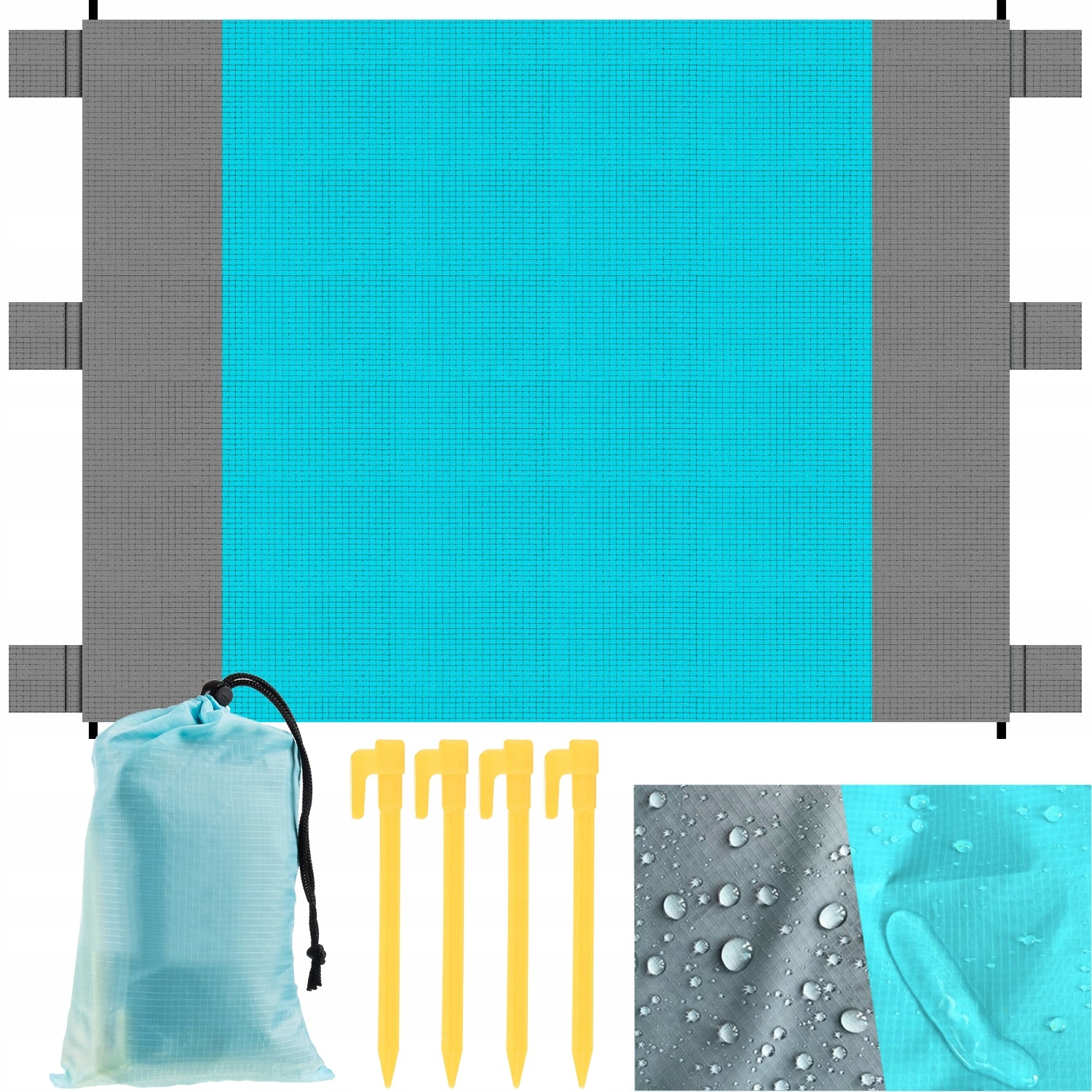 Beach Picnic Blanket TRIZAND Beach Mat Ultra-light Waterproof 242x208cm