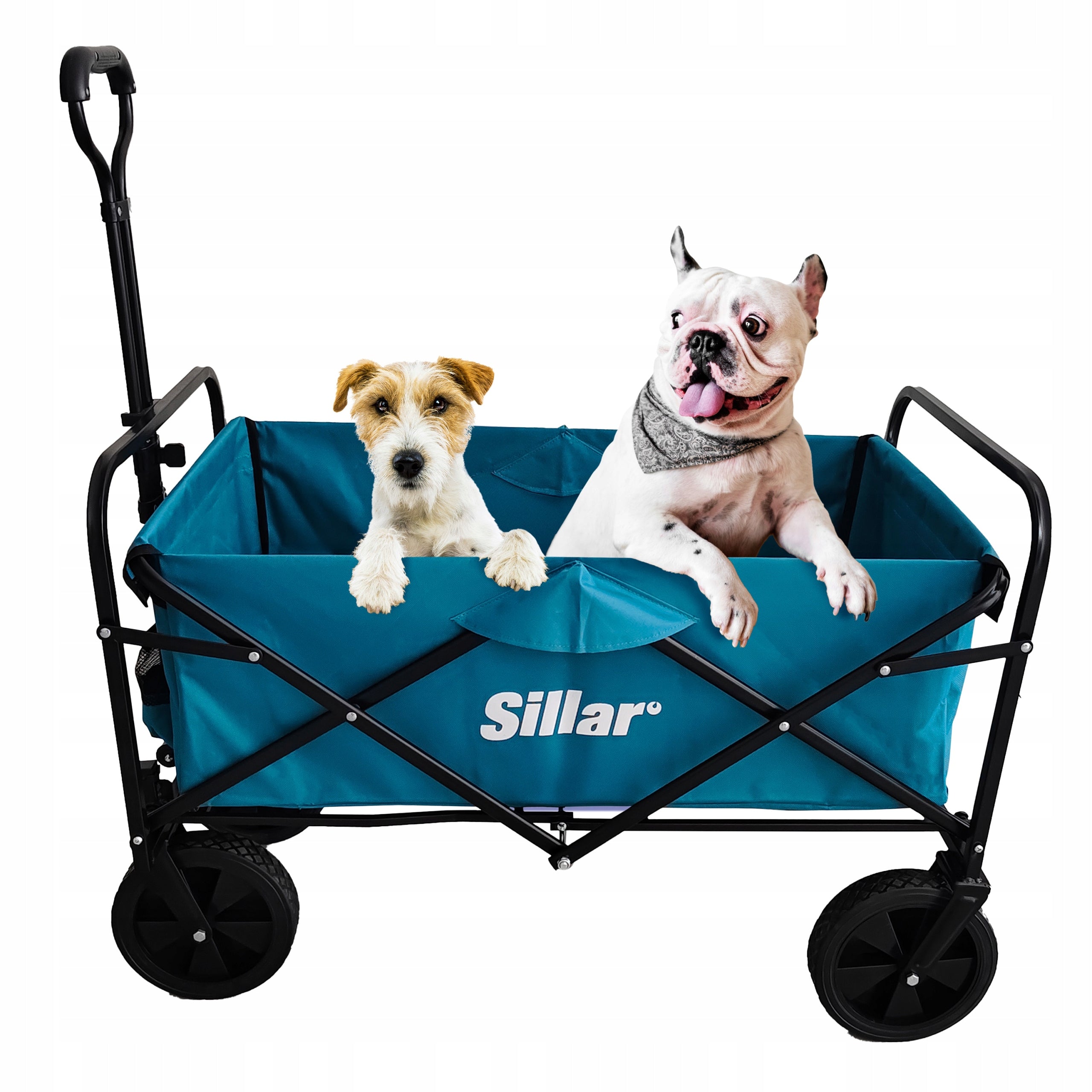 Beach Shopping Cart Folding Hiking Garden on Wheels Cover Wheels number 4
