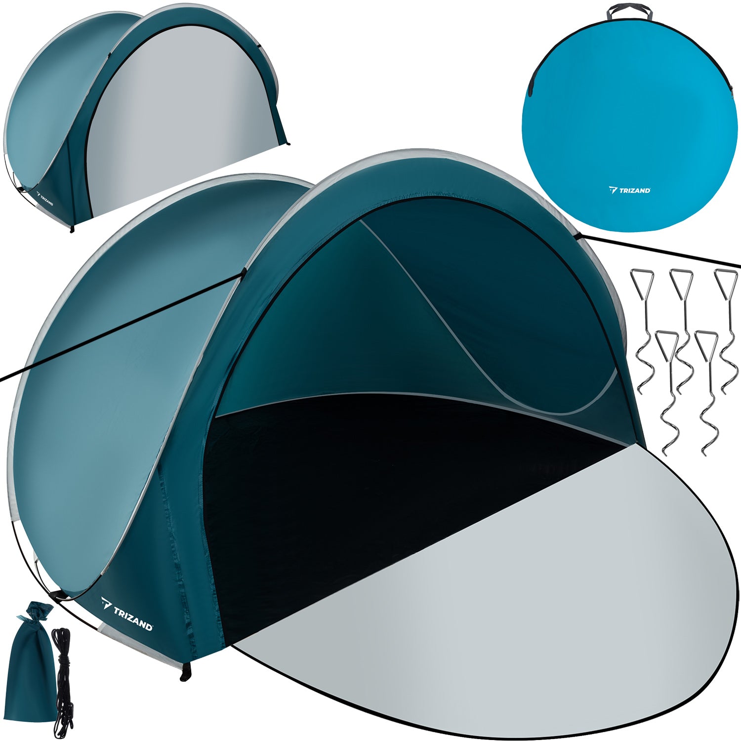 Beach Tent Self-Assembly Screen for Beach Pool for Garden 200x120cm