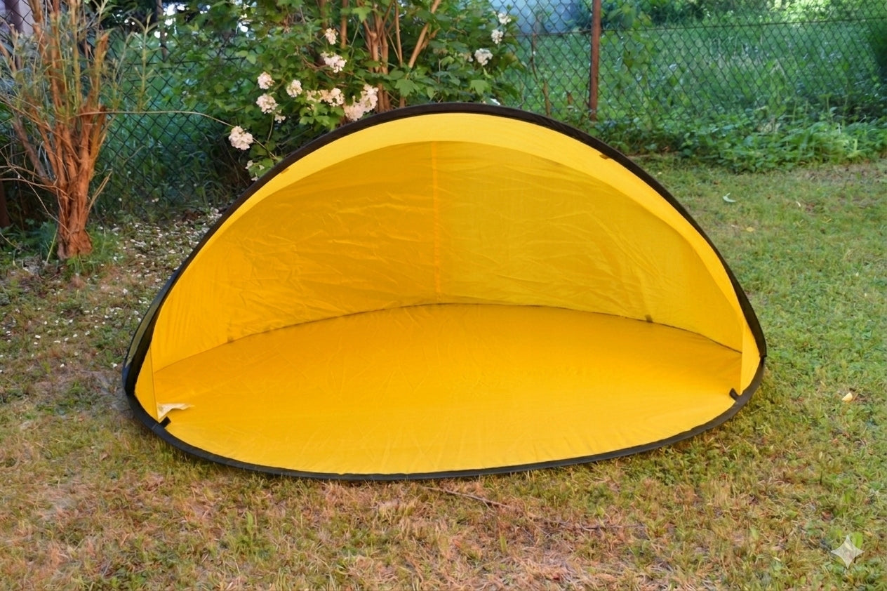 Beach Tent Self-folding UV SCREEN 30+ 180 x 125 x 83 cm YELLOW Manufacturer code P0036