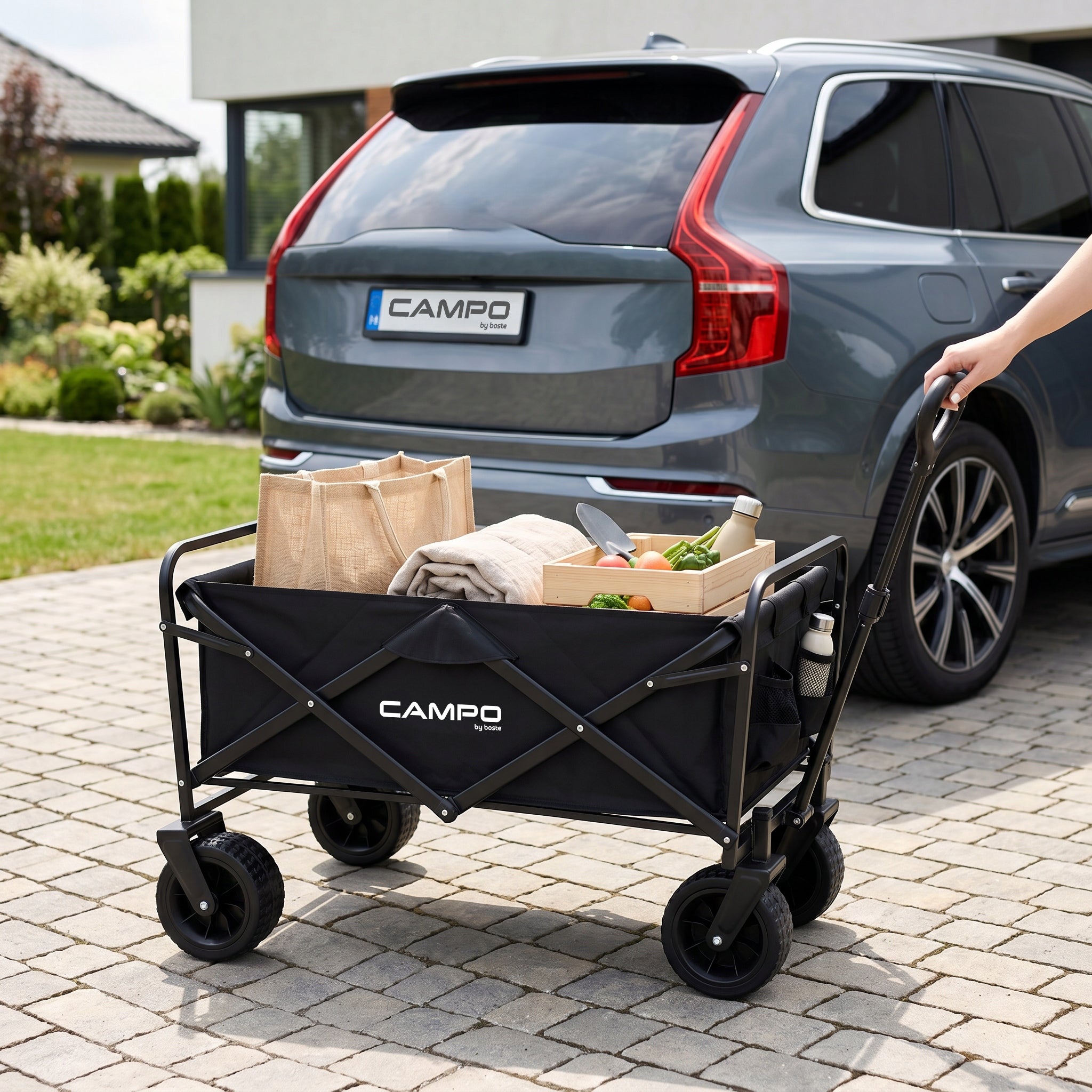 Beach Transport Trolley Tourist Folding Trailer Large Boste Wheels Packaging status original