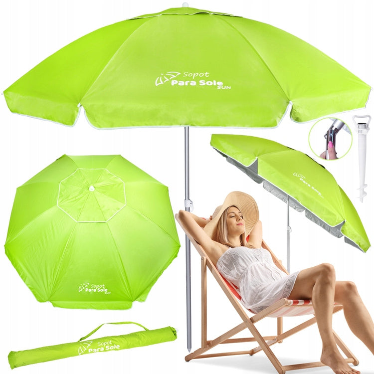 Beach Umbrella Garden Sopot Para Sole Sun UPF 50+ 240cm BROKEN SP0810