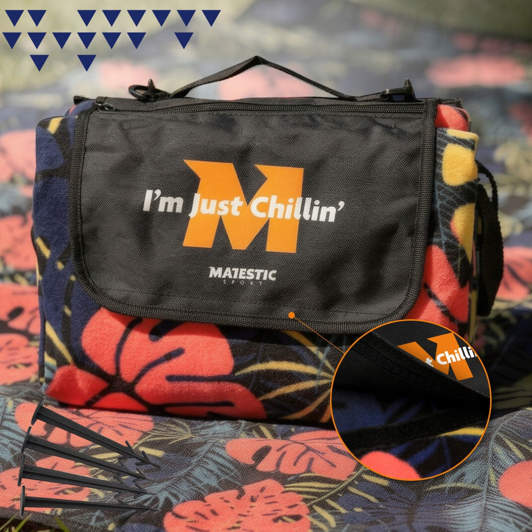 Beach picnic blanket with insulation waterproof folding XXL 200x200 + herring Packaging status original