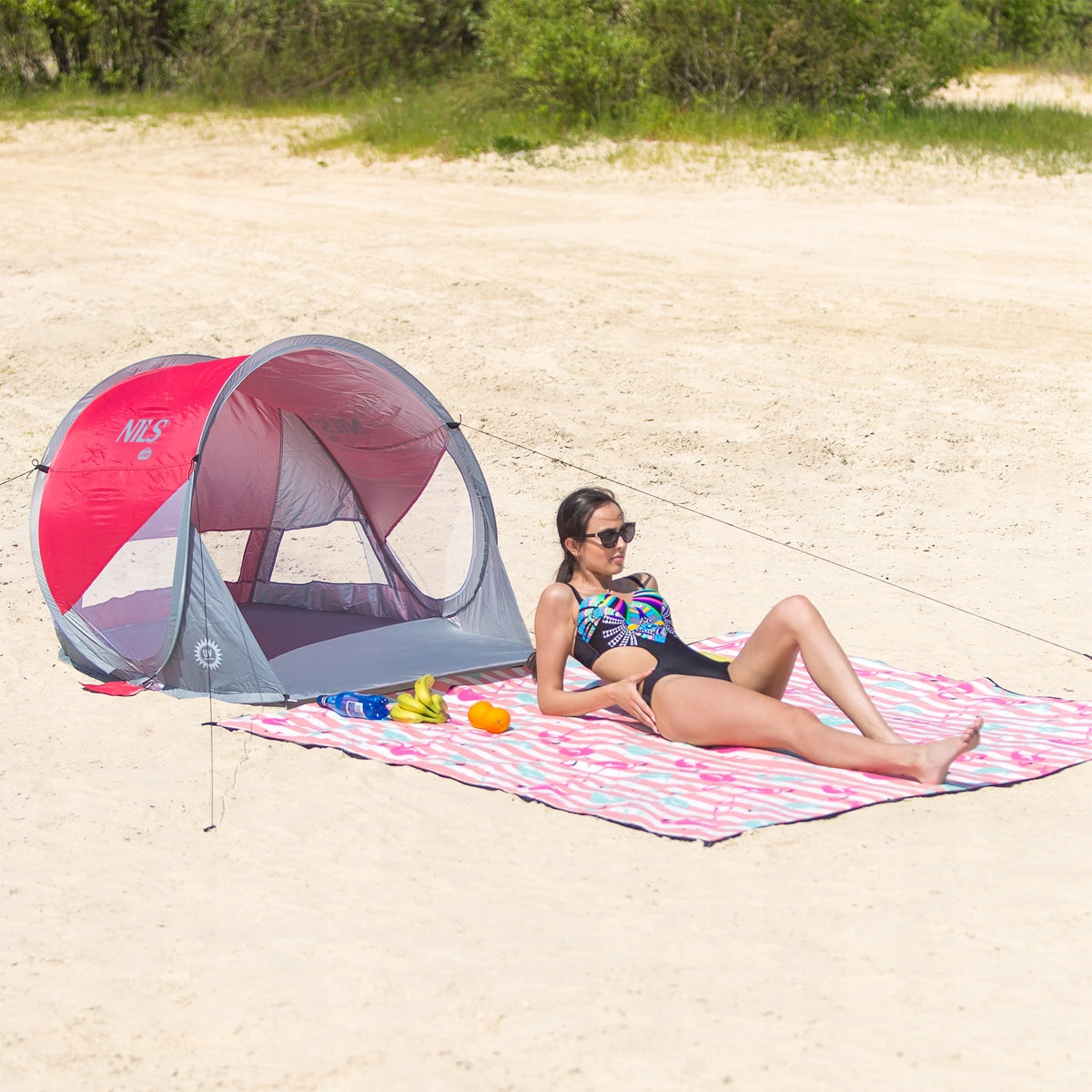 Beach tent self-folding screen for beach, garden UV protection Manufacturer code 15-04-015
