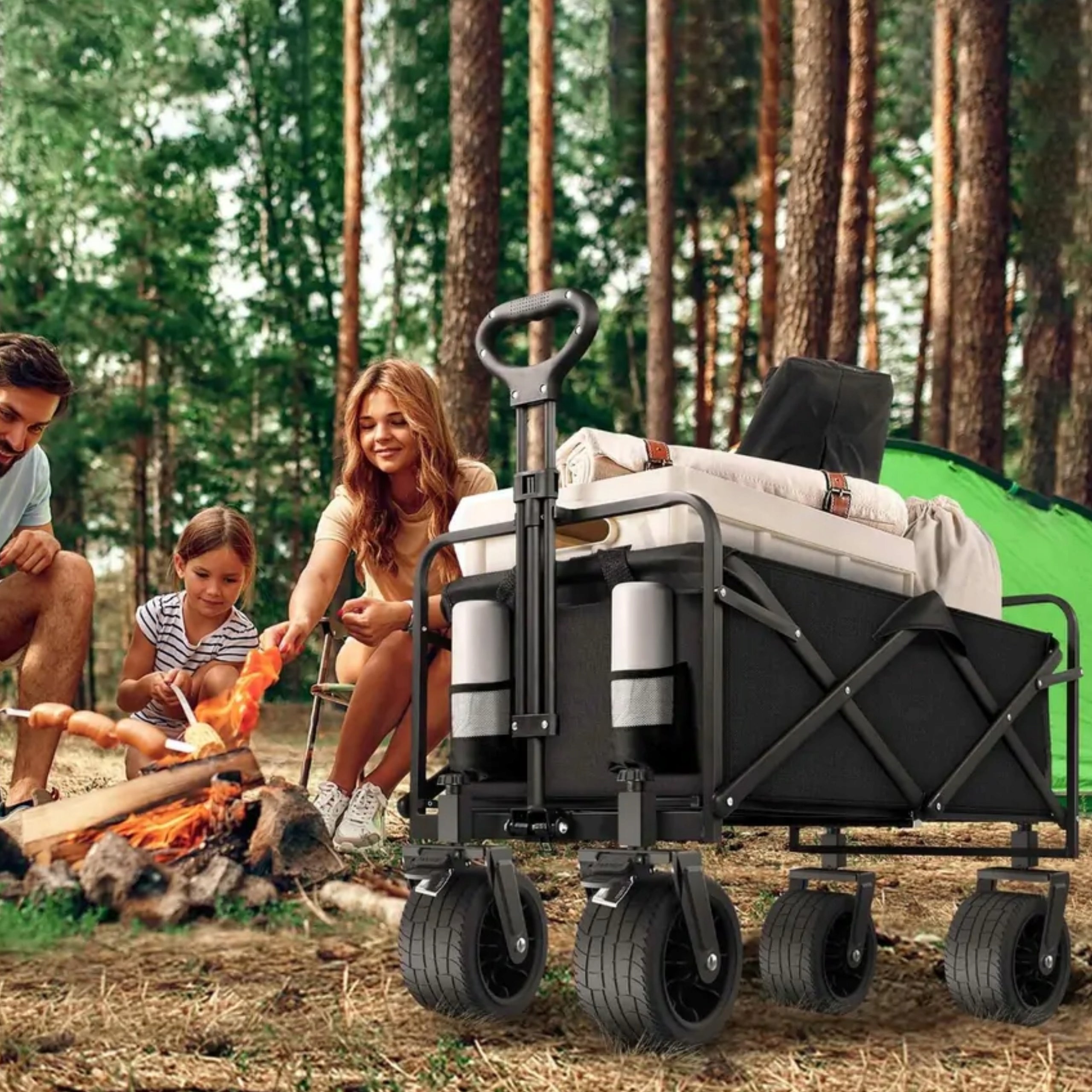 Beach trolley folding tourist transport for children to the beach WHEELS XL Wheels number 4